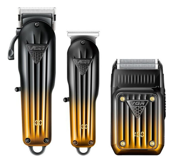 Kit Cortadora Pelo Trimmer Shaver Set x3 Profesional VGR V-644