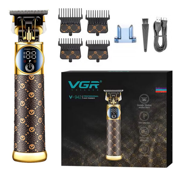 Cortadora Pelo Trimmer Profesional VGR V-942 Metal Turbo Luz