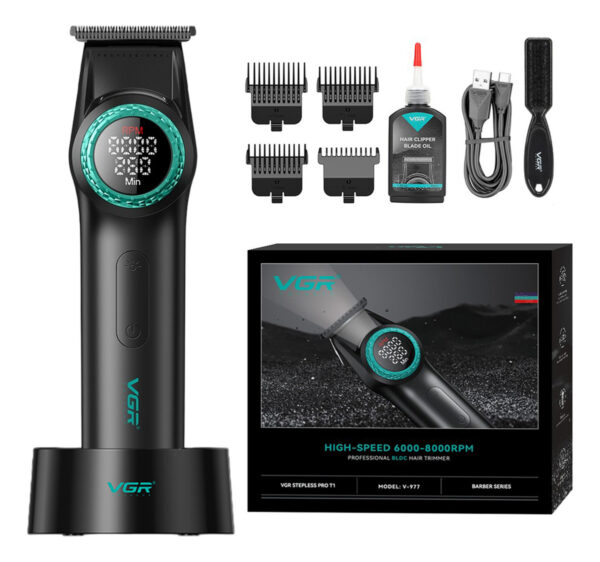 Cortadora Pelo Trimmer Pro VGR V-977 Luz Motor BLDC 8000rpm