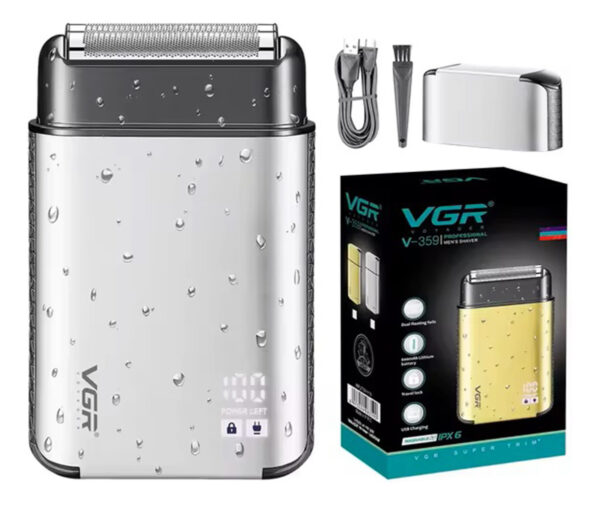 Rasuradora Eléctrica VGR V-359 titanio 8000rpm Ideal Viaje