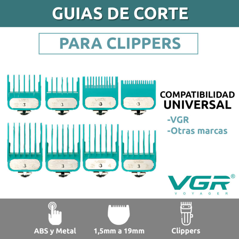 Alternative view of Set Peines De Alza Premium Guia Vgr X8 1,5 A 19mm Magnéticos