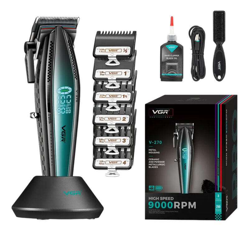 Máquina De Cortar Pelo Pro Vgr V-270 Metal 9000rpm Motor Dc