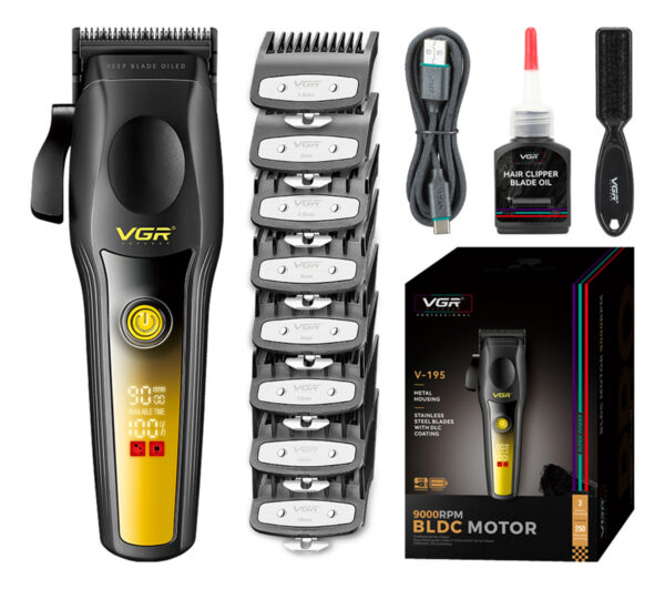 Máquina De Cortar Pelo Profesional Vgr V-195 Bldc 9000 Rpm
