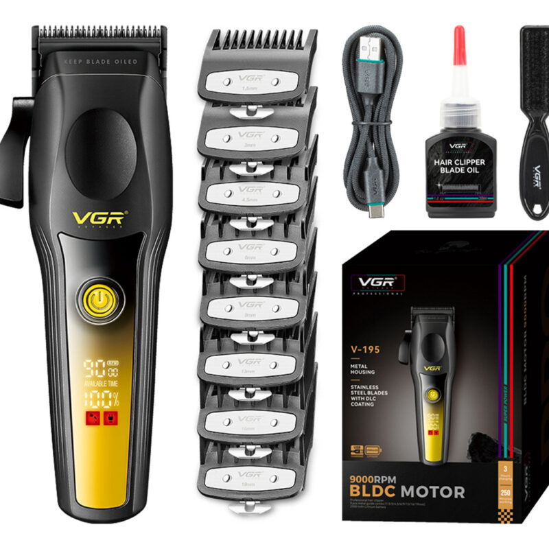 Máquina De Cortar Pelo Profesional Vgr V-195 Bldc 9000 Rpm