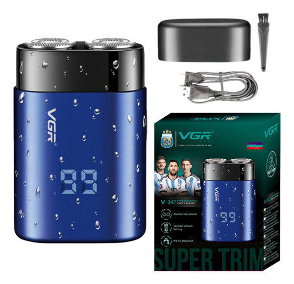 Afeitadora Eléctrica Hombre Shaver Vgr V-347 Ipx7 Metal