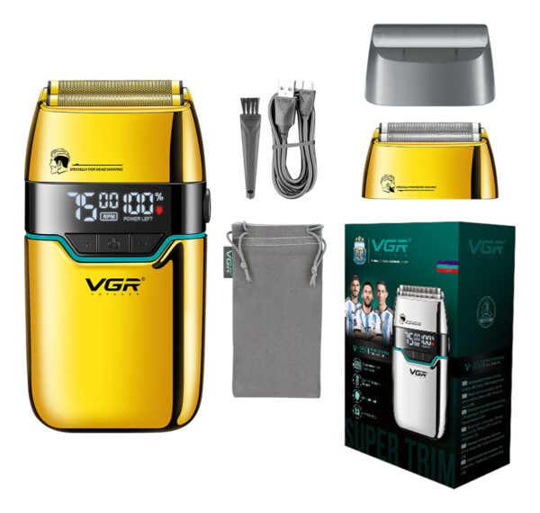 Afeitadora Eléctrica Hombre Vgr V-350 Ideal Cabeza 7500 Rpm