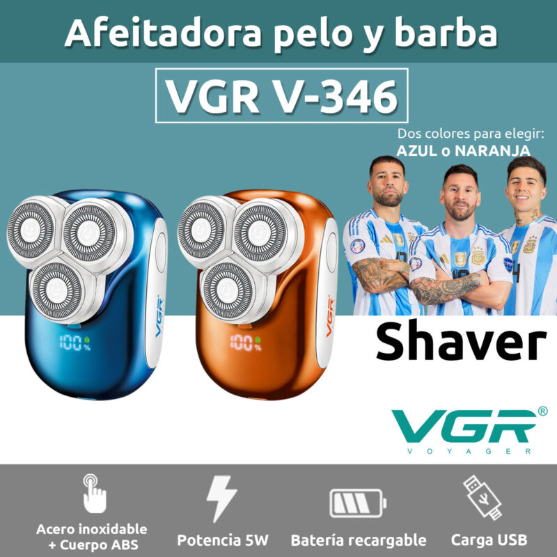 Alternative view of Afeitadora Eléctrica Hombre Vgr V-346 Ipx5 Usb Ideal Viaje
