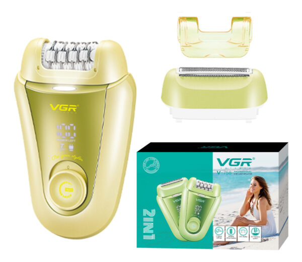 Depiladora Eléctrica Afeitadora 2 En 1 Vgr V-758 Turbo Usb