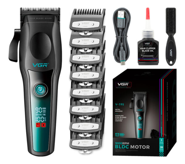 Máquina De Cortar Pelo Profesional Vgr V-195 Bldc 9000 Rpm