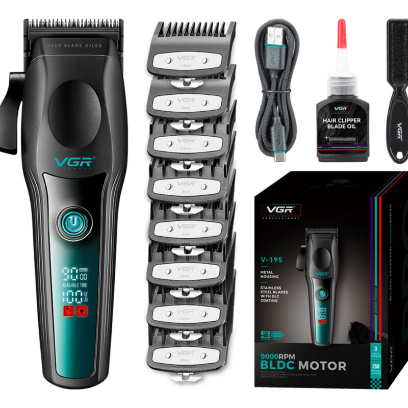 Máquina De Cortar Pelo Profesional Vgr V-195 Bldc 9000 Rpm