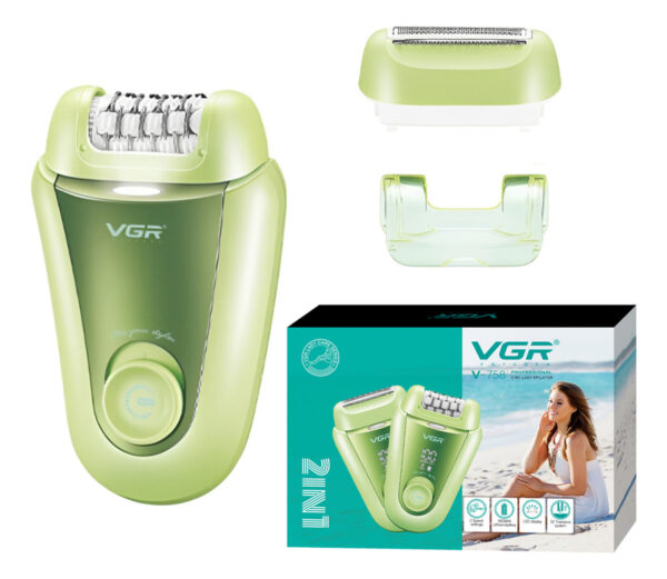 Depiladora Eléctrica Afeitadora 2 En 1 Vgr V-758 Turbo Usb
