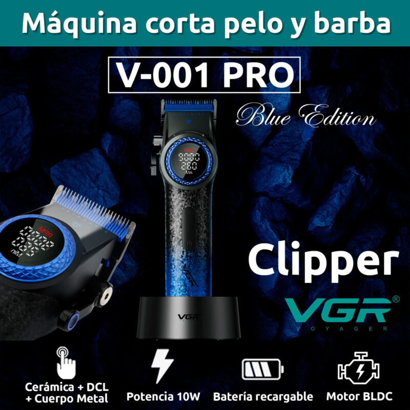 Alternative view of Máquina Barbería Profesional Corta Pelo Vgr V-001 Pro Bldc