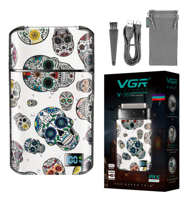 Afeitadora Eléctrica Vgr V-369 Portátil Inalámbrica Usb Ipx6