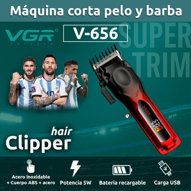 Alternative view of Maquina Cortadora Profesional Inalambrica Vgr V-656 Hombre