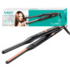 Planchita Mini Pelo Lacio Bucle Corto VGR V-523 Cerámica Color Negro