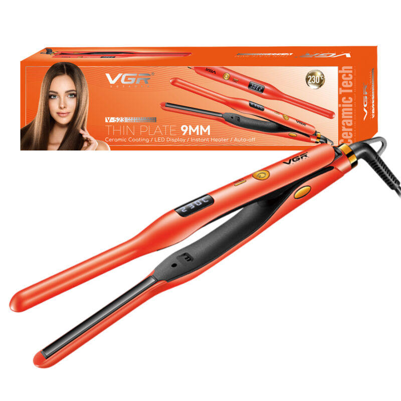 Planchita Mini Pelo Lacio Bucle Corto VGR V-523 Cerámica Color Rojo