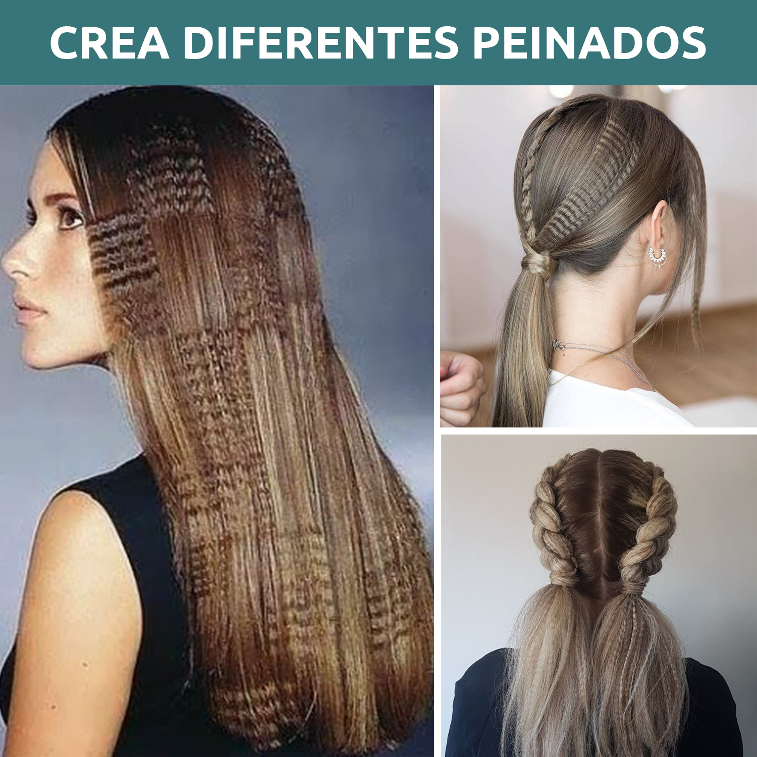 Planchita Rizadora Profesional Pelo VGR V-519C 7 Niveles Color Negro - Image 8