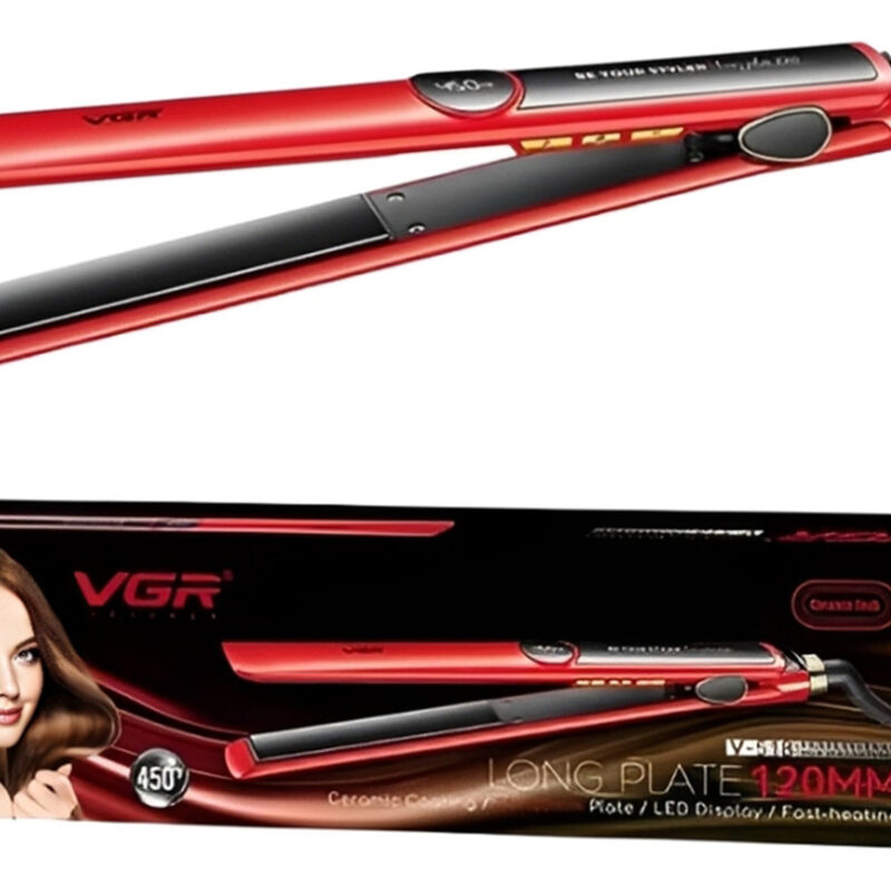 Planchita Pelo Vgr V-518 Led 2en1 Profesional Cerámica 230°c