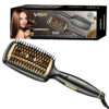 Cepillo Alisador Vgr V-527 210°C Cerámica Anti Frizz Iónico Color Negro