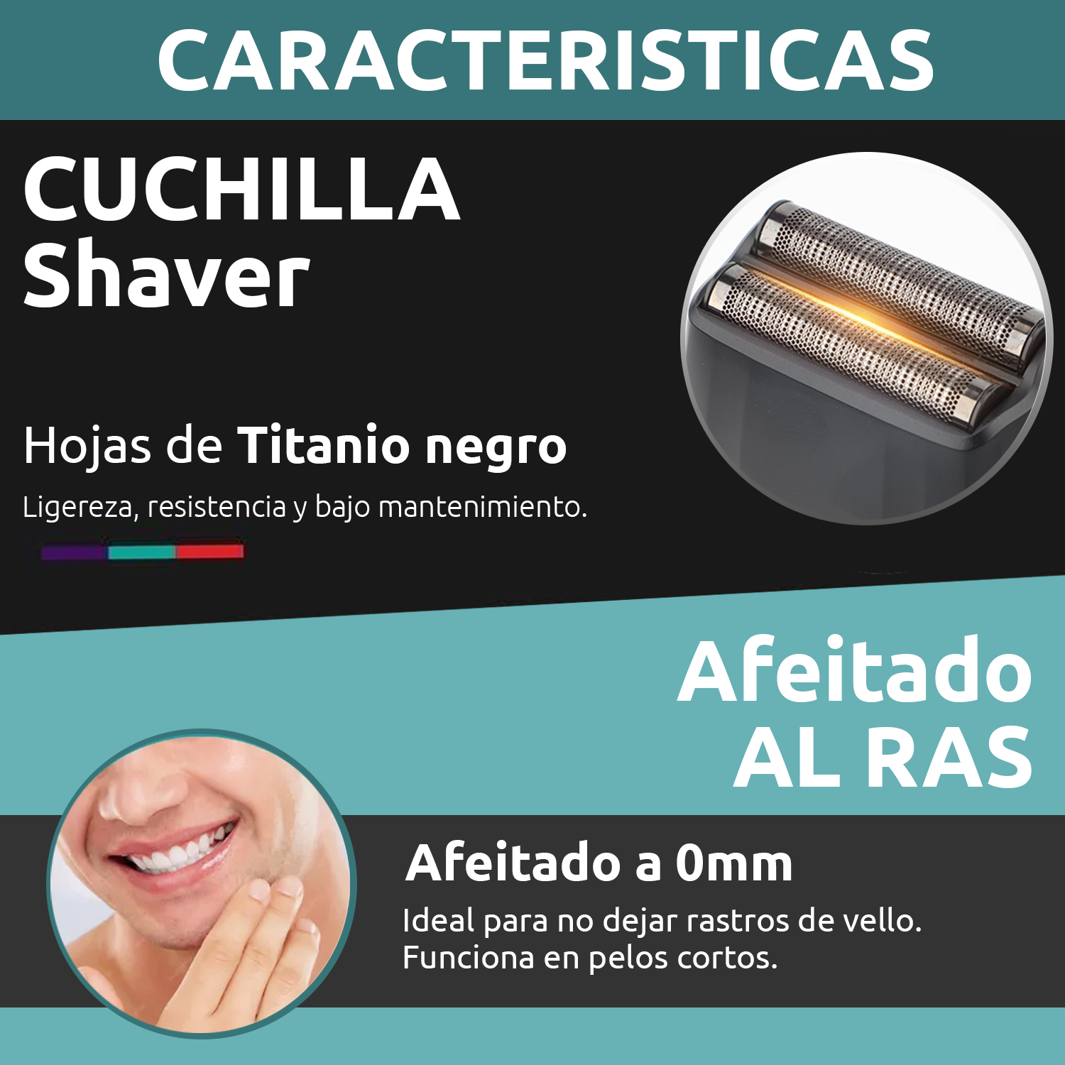 Afeitadora Eléctrica Hombre Barba VGR V-308 Turbo 9000RPM Color Verde - Image 7