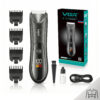 Maquina Cortar Pelo Patillera Trimmer Vgr V-957 Luz Ipx7 Color Negro