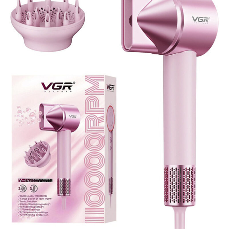 Secador De Pelo Profesional Vgr V-443 1900w 2 Temperaturas