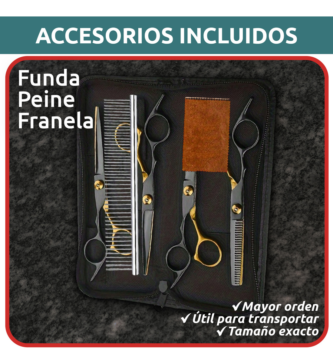 Tijeras Vgr Para Corte Recto En Mascotas Pets3tij - Image 9