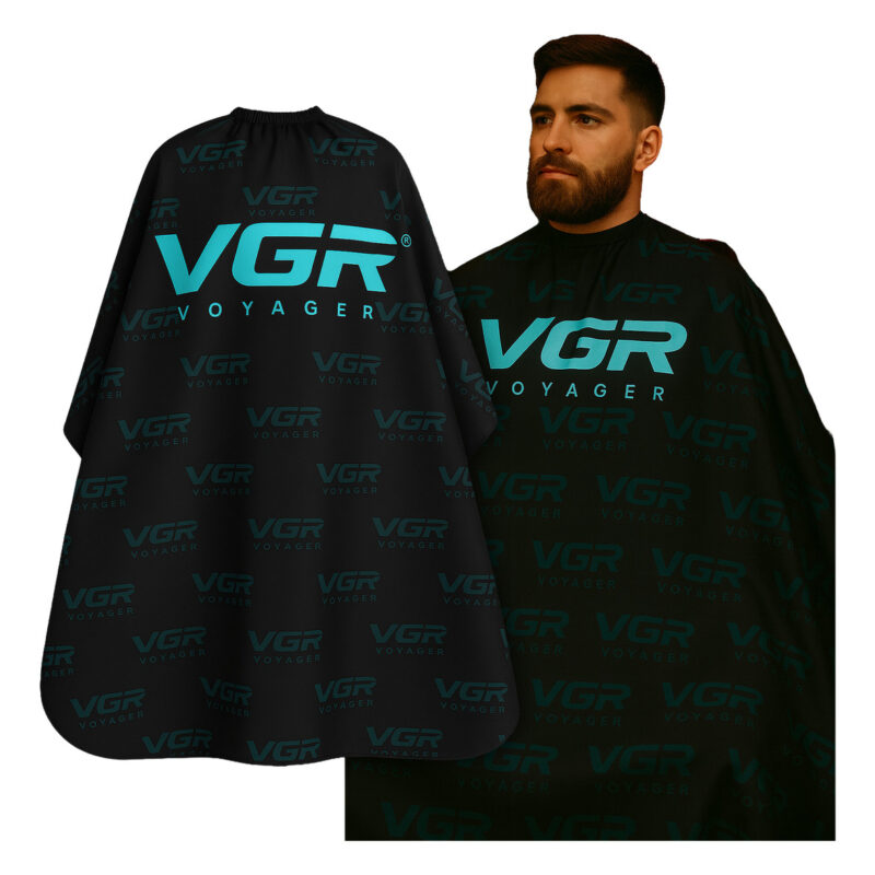 Capa De Corte Delantal Bata Barberia Peluqueria Logo Vgr