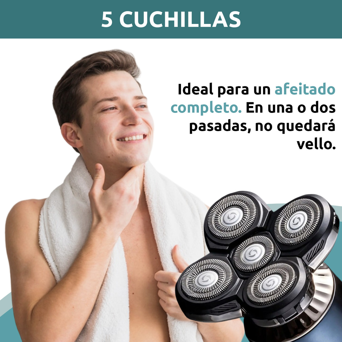 Repuesto Cabezal Maquina Afeitadora Vgr V-397 Rasuradora Negro - Image 6