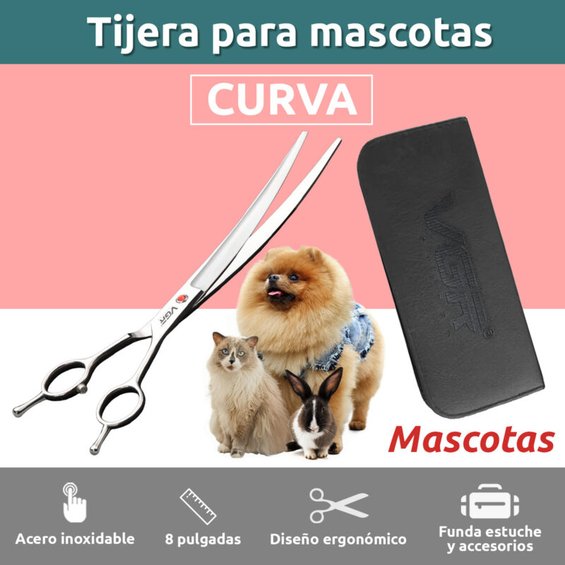 Alternative view of Tijeras Peluqueria Mascotas Vgr Corte Curva Profesional 8'