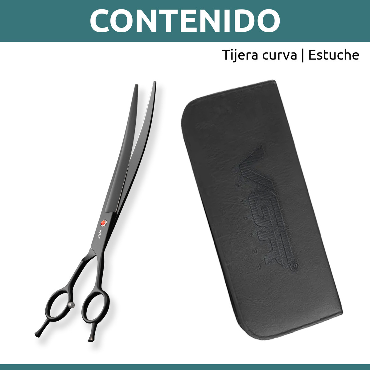Tijeras Peluqueria Canina Vgr Corte Curva Profesional 8' - Image 10