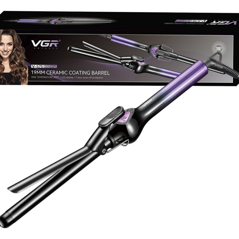 Rizador Buclera Vgr V-575 Cerámica Pro 200°c 7 Niveles Led Violeta
