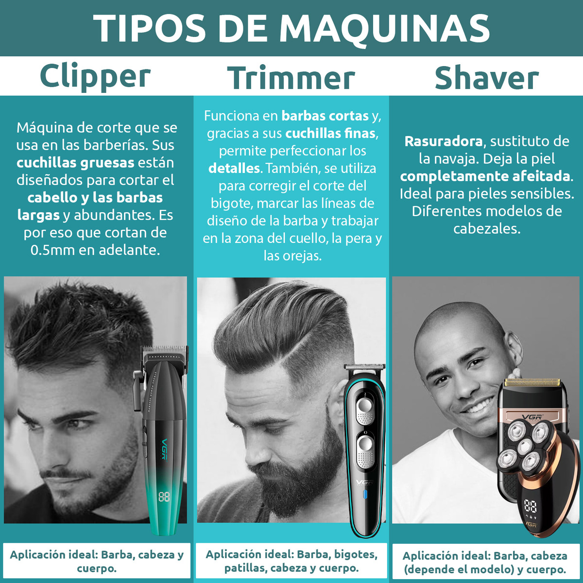 Tijera Barbería Peluquería Corte Recto Profesional Vgr Funda - Image 9
