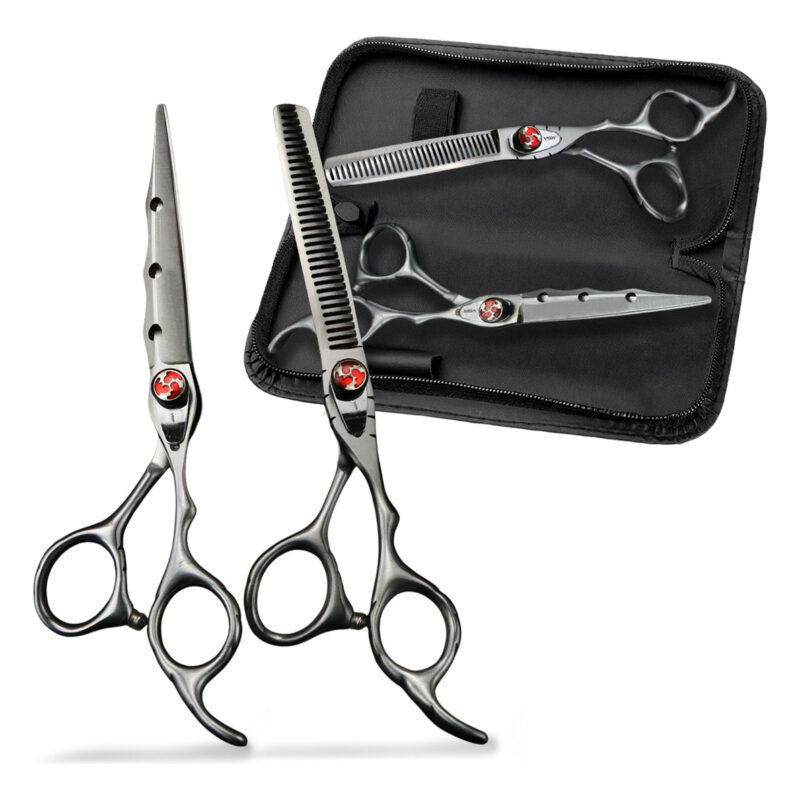 Tijeras Peluqueria Vgr Corte Entresacado Y Recta Curva Zurdo