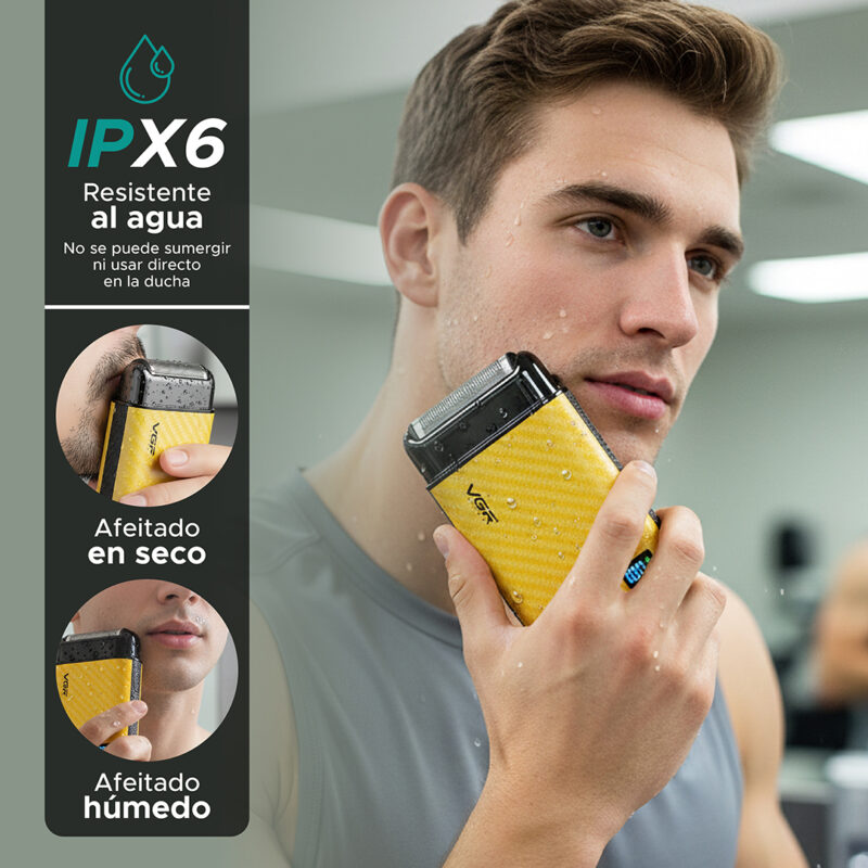 Alternative view of Afeitadora Eléctrica Hombre Portátil Inalámbrica Vgr V-369