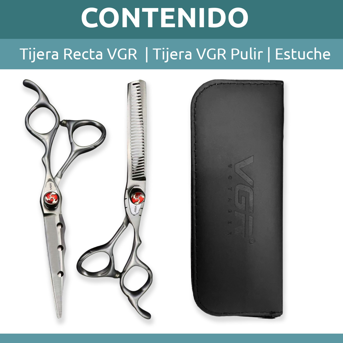 Tijeras Peluqueria Vgr Corte Entresacado Y Recta Curva Zurdo - Image 10