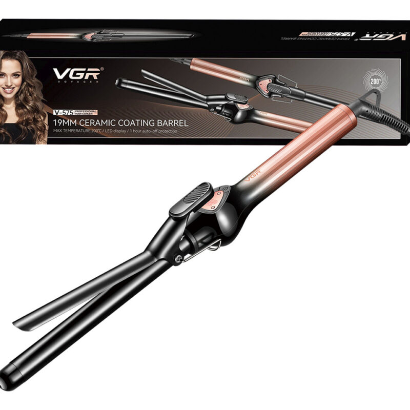 Rizador Buclera Vgr V-575 Cerámica Pro 200°c 7 Niveles Led Rosa