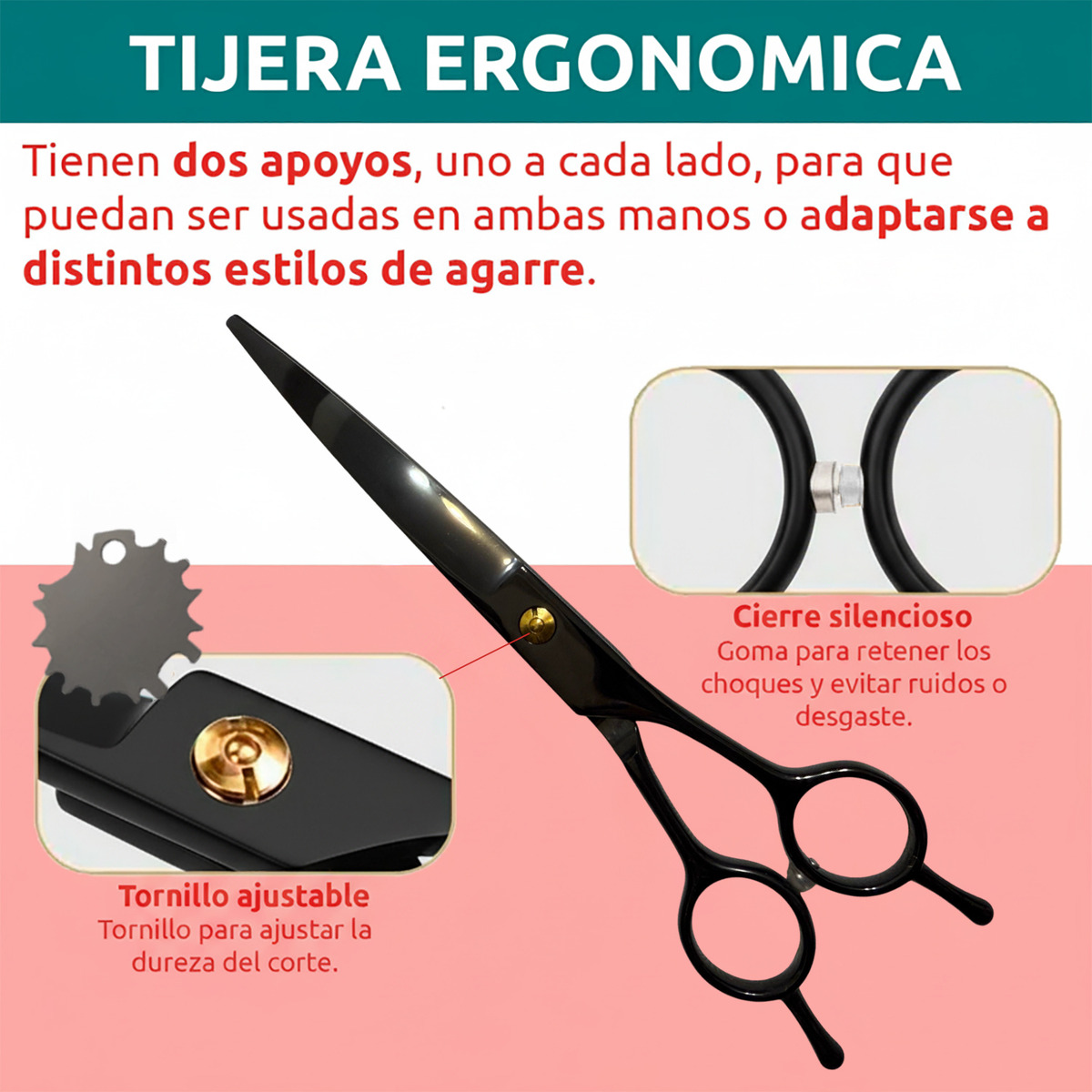 Tijeras Mascotas Peluqueria Kit Vgr Corte Recta Curva Pulir - Image 6