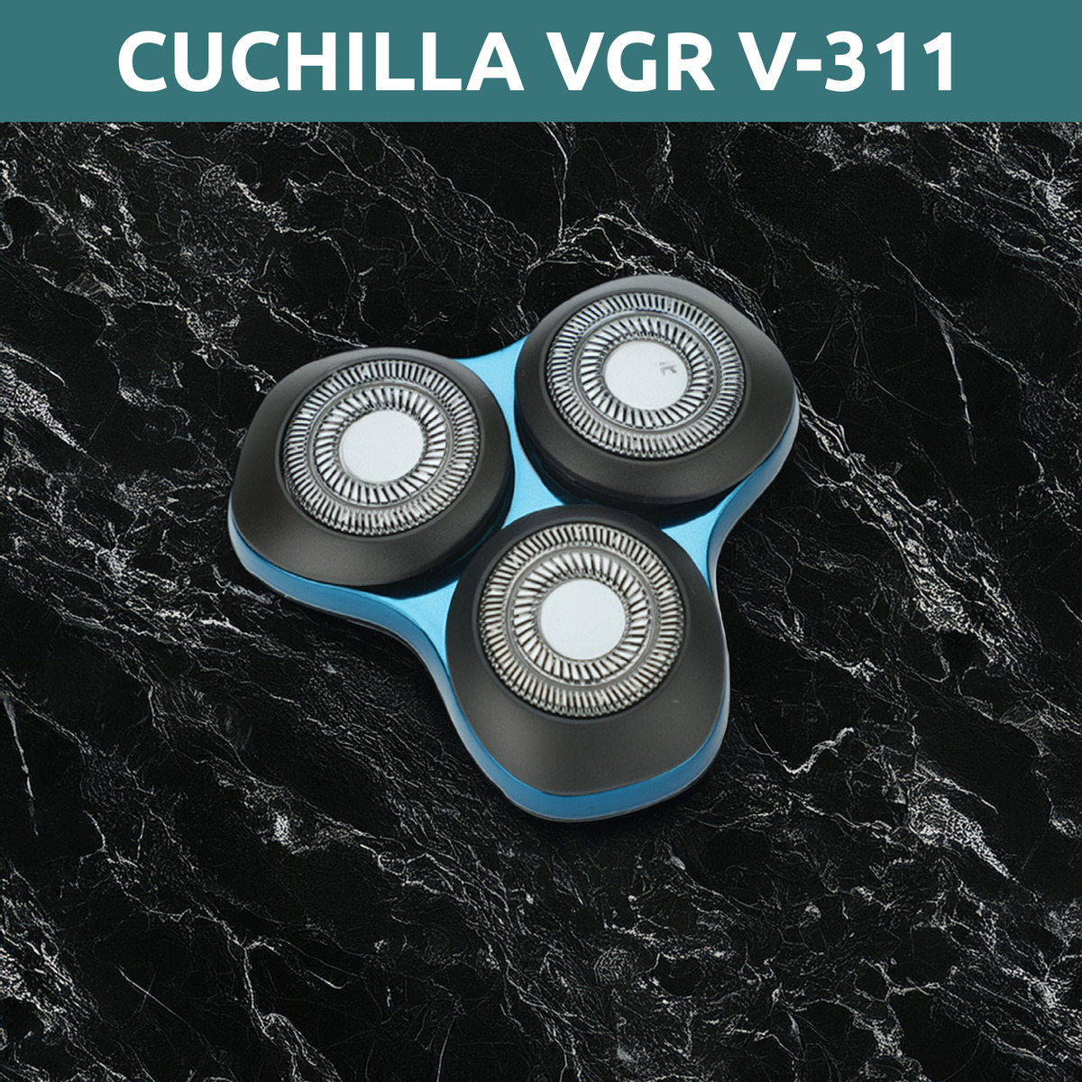 Cabezal Repuesto Maquina Afeitadora Vgr V-311 Cuchilla Azul - Image 9