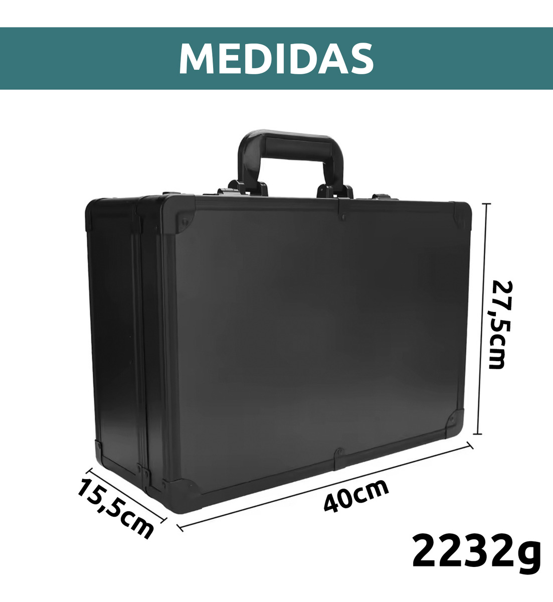 Maletín Barberia Vgr Máquinas De Afeitar Accesorios Clave - Image 9