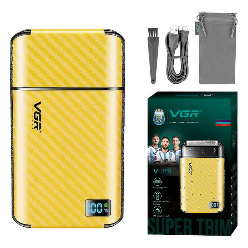 Afeitadora Eléctrica Hombre Portátil Inalámbrica Vgr V-369