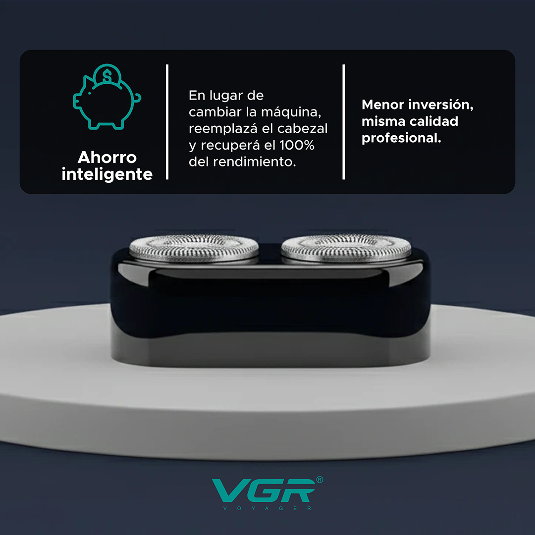 Repuesto Cabezal Para Máquina Afeitadora Eléctrica Vgr V-347 - Image 8