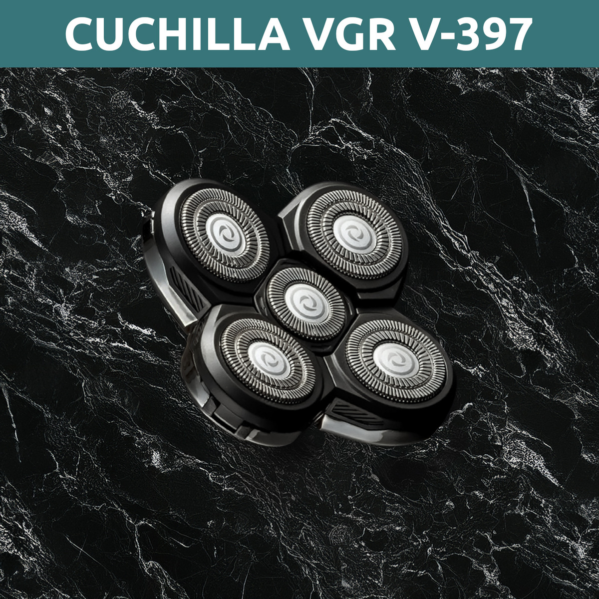 Repuesto Cabezal Maquina Afeitadora Vgr V-397 Rasuradora Negro - Image 9