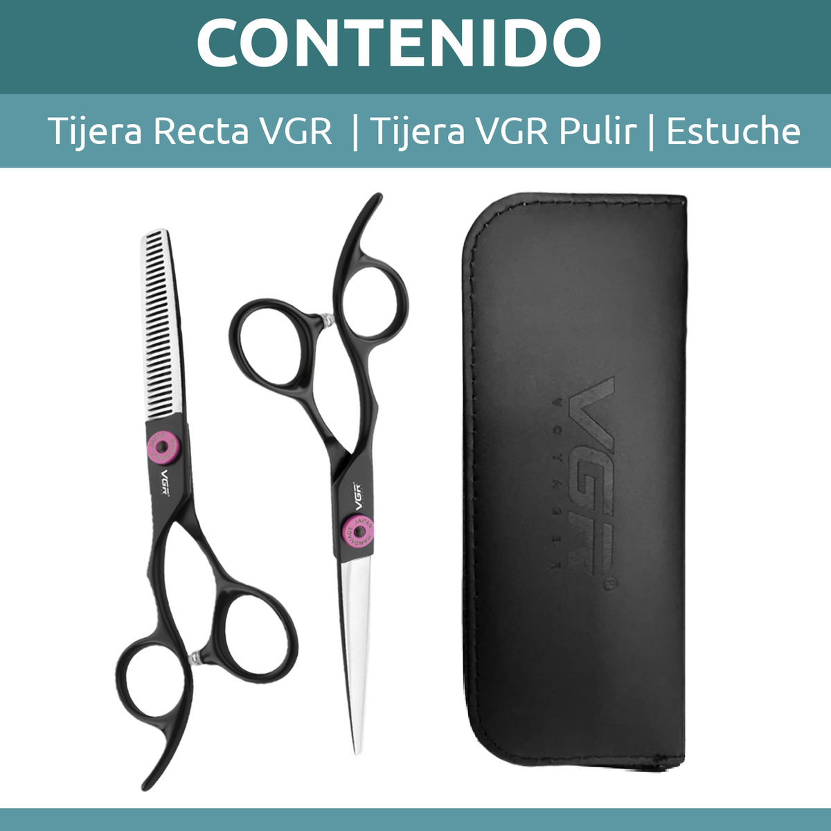 Tijeras Peluqueria Kit Vgr De Corte Entresacado Y Recta - Image 10