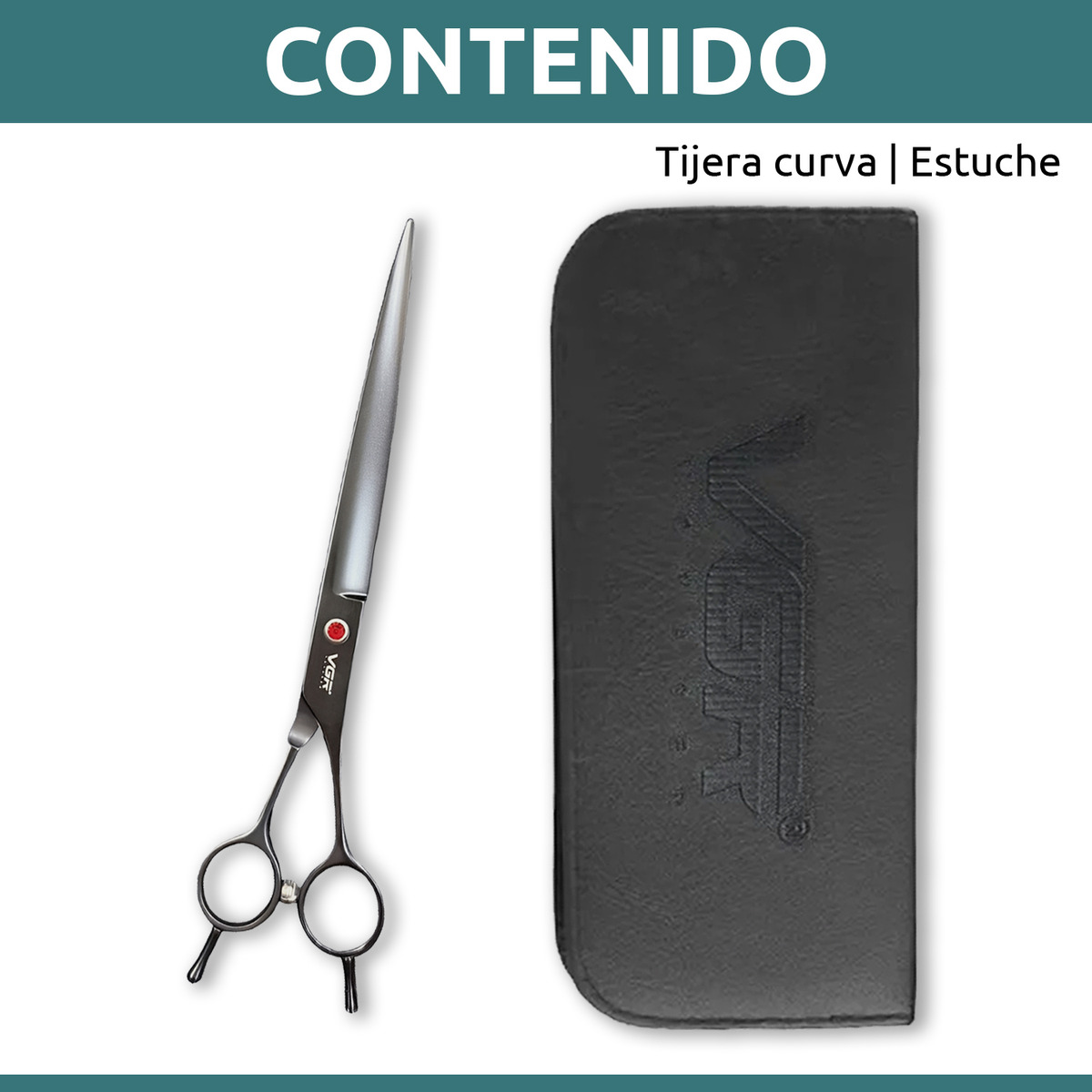 Tijeras Peluqueria Canina Vgr Corte Recta Profesional 8' - Image 10
