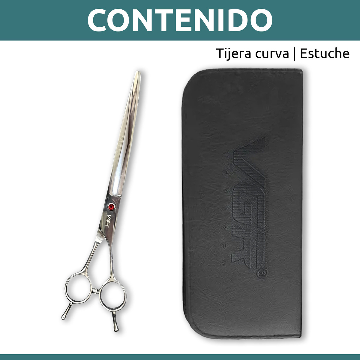 Tijeras Peluqueria Canina Vgr Corte Recta Profesional 9' - Image 10