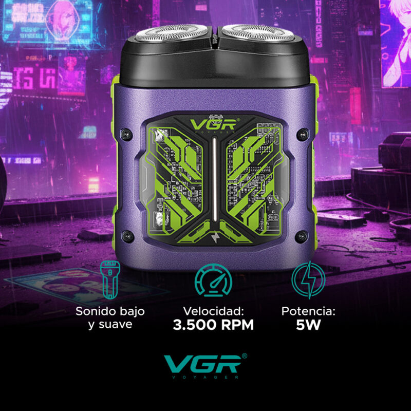 Alternative view of Afeitadora Eléctrica Para Hombre Cabezal Magnético Vgr V-344