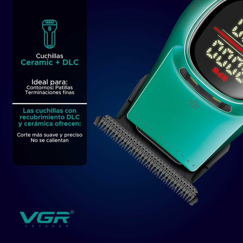Alternative view of Maquina Para Cortar El Pelo Trimmer Para Barbero Vgr V-885t