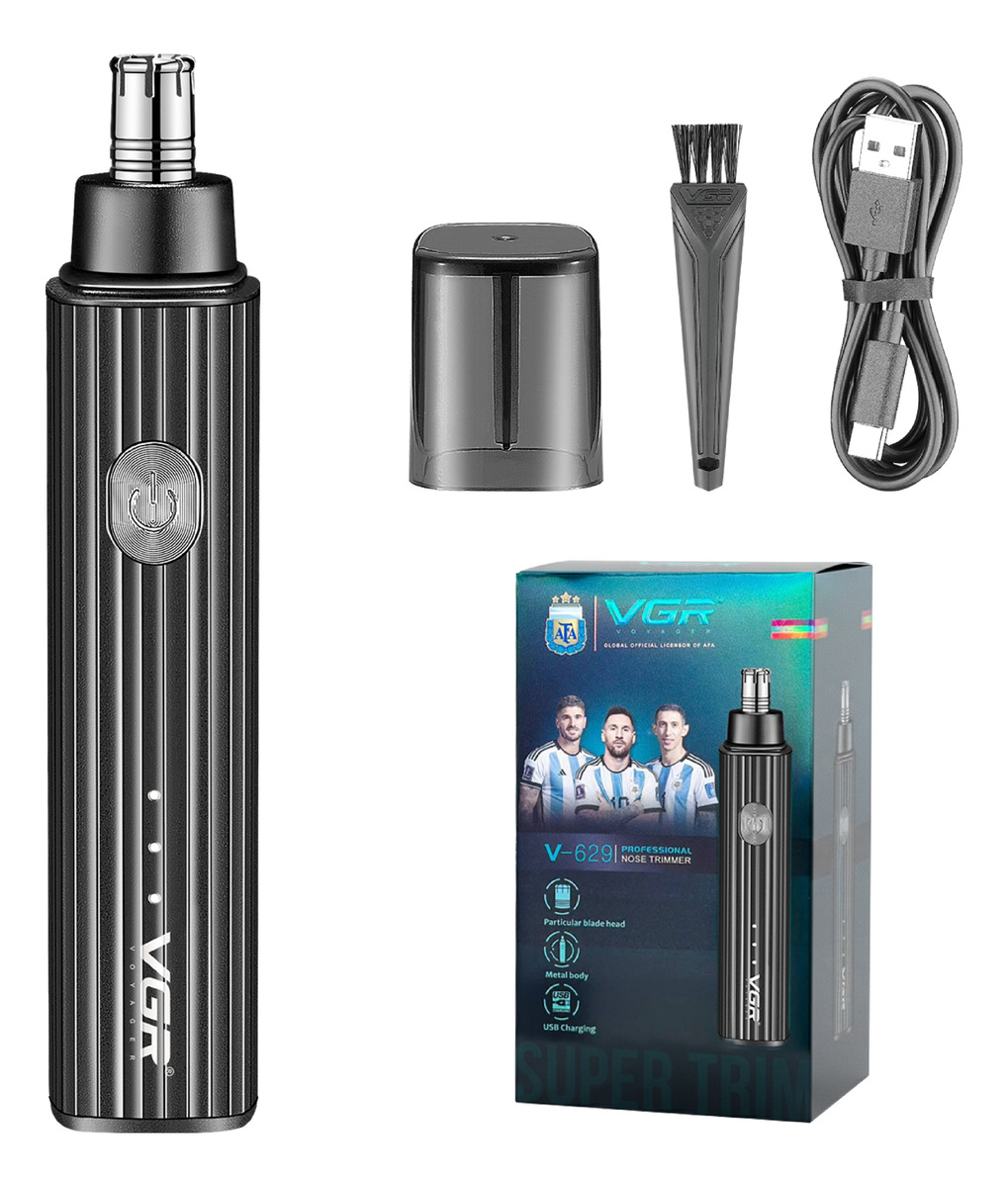 Máquina De Cortar Pelo Nariz Orejas Cuchillas 360° Vgr V-629