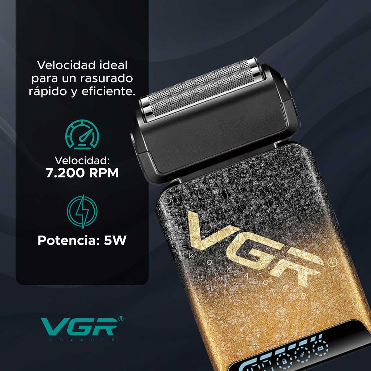 Afeitadora Eléctrica Shaver Para Hombre Vgr V-374 - Image 3